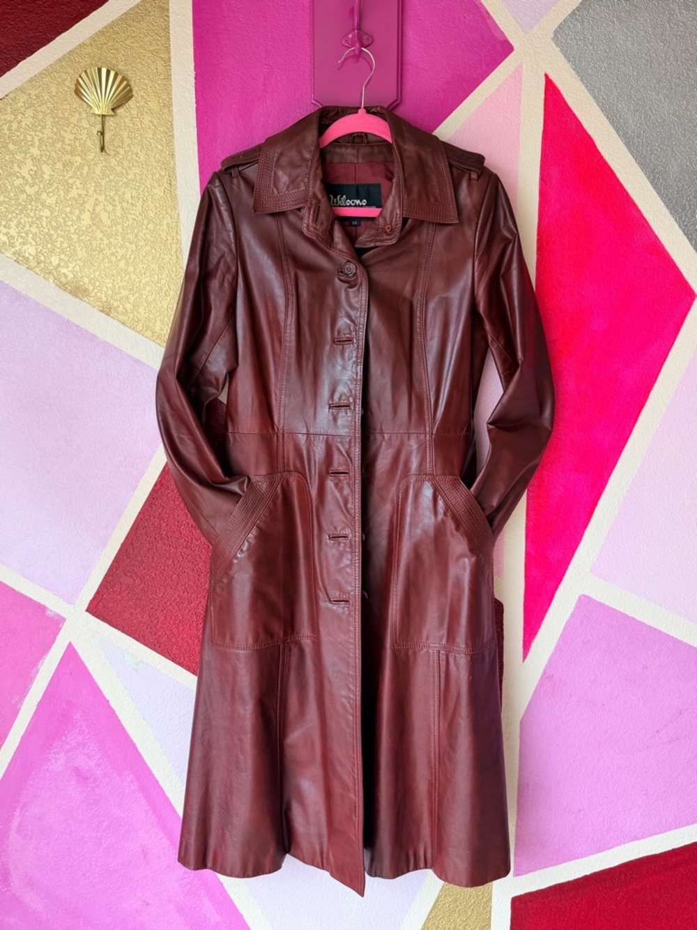 Vintage Wilsons Burgandy Leather Jacket - Picture 7 of 13